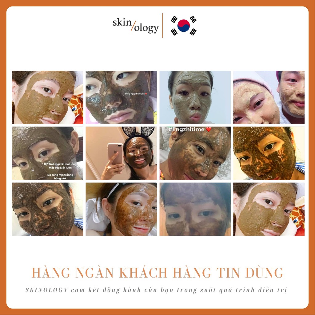 MẶT NẠ BỘT THẢO DƯỢC CAO CẤP DETOX SKIN MASK SKINOLOGY - SẠCH SÂU, DÀNH CHO DA DẦU, DA HỖN HỢP