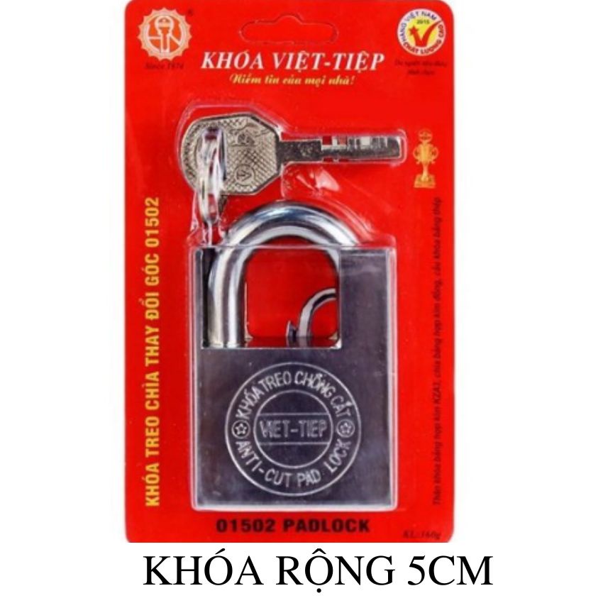 Khoá chống cắt việt Tiệp 01602(6cm),01502 (5cm)
