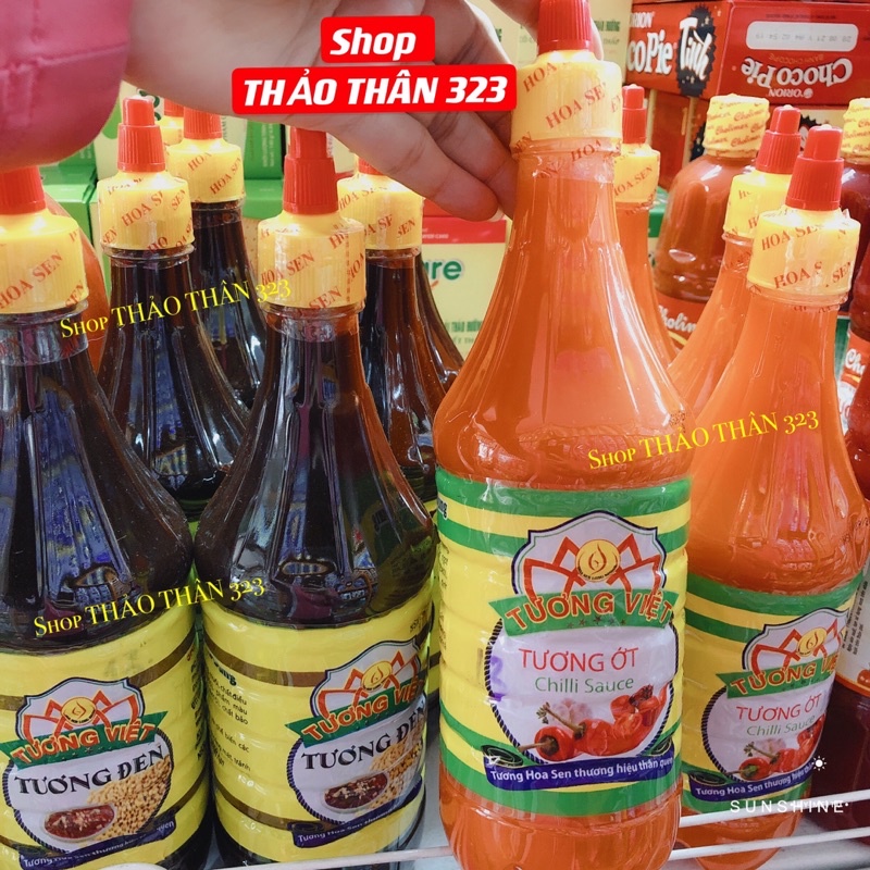 Tương Đen / Tương Ớt Hiệu Hoa Sen 700g