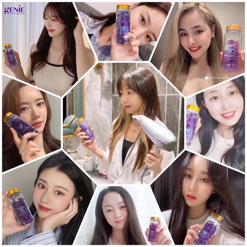 Huyết thanh dưỡng tóc Paris choice Genie 60 viên