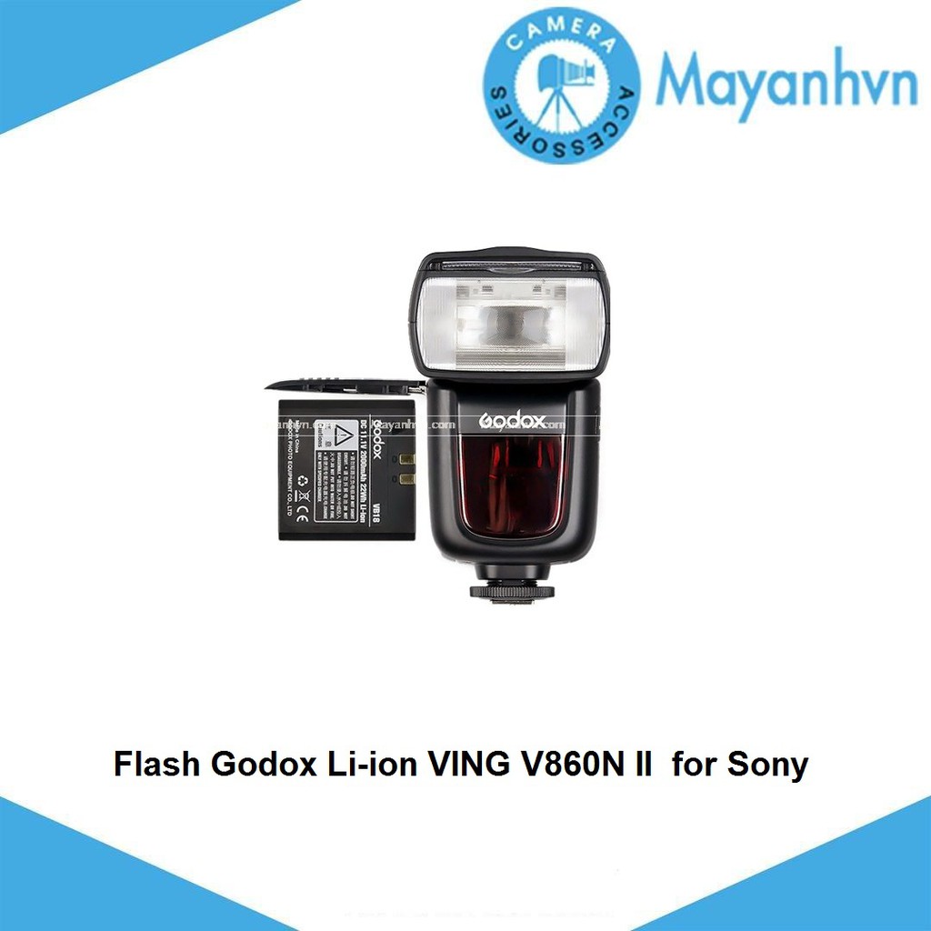 Đèn Flash Godox Li-ion VING V860 II I-TTL for Canon/Nikon/Sony/Fuji - Tặng kèm tản sáng omni