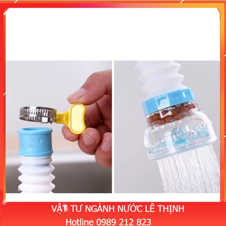 Đầu Vòi Nối Rửa Bát Tăng Áp Lò Xo Xoay 360 Độ Vòi Nước 360 Độ Cho Bồn Rửa Chén