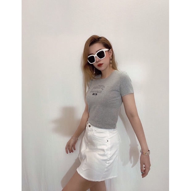 Áo thun croptop cổ tròn tay ngắn - PACIFIC Tee F21 • Storenyy