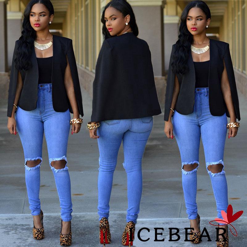 Áo khoác vest thiết kế xẻ hở tay thời trang cho nữ | BigBuy360 - bigbuy360.vn