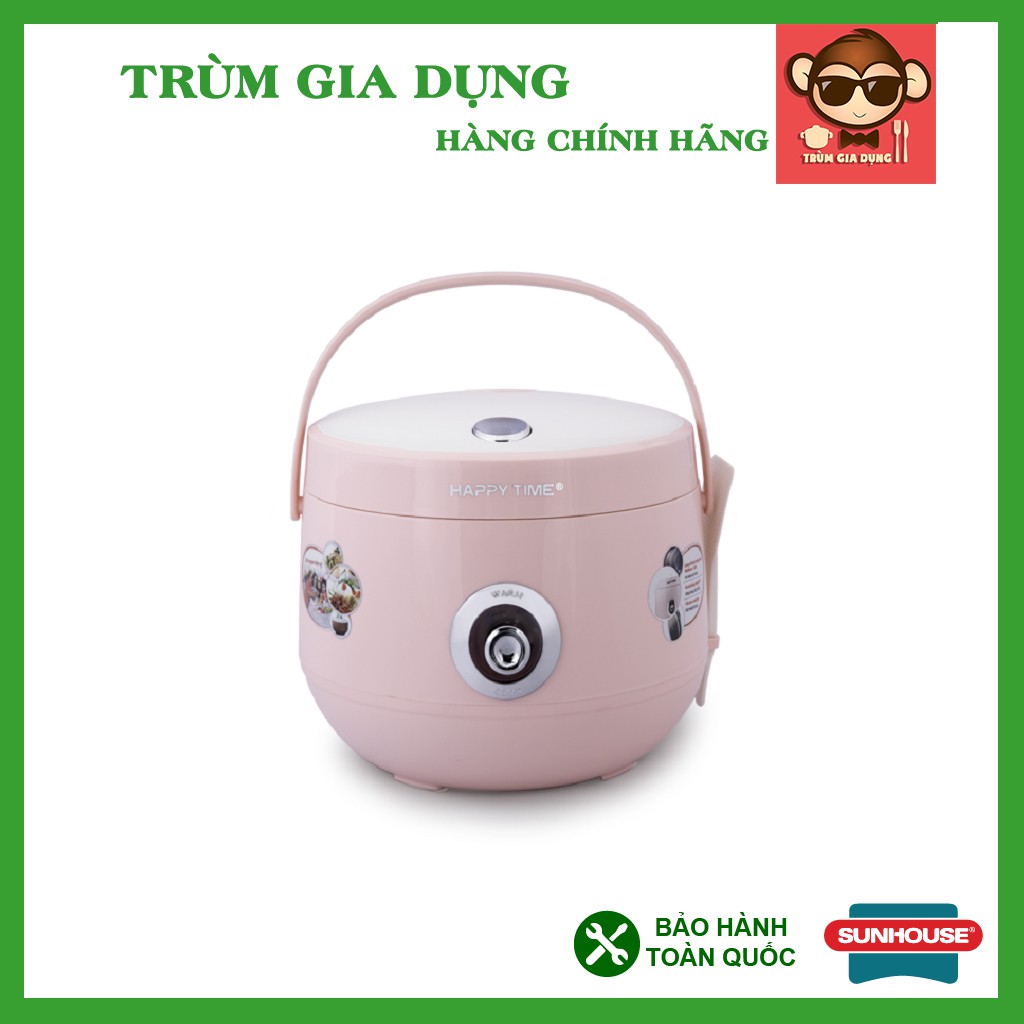 Nồi cơm điện 1,8L Sunhouse Happytime HTD8522, Nồi cơm điện Sunhouse 1,8L, bảo hành toàn quốc 12 tháng.