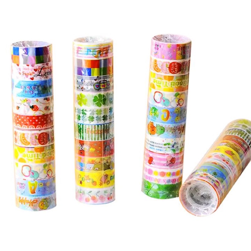 Băng keo Washi 10 cuộn Giá Rẻ Dâu Corner