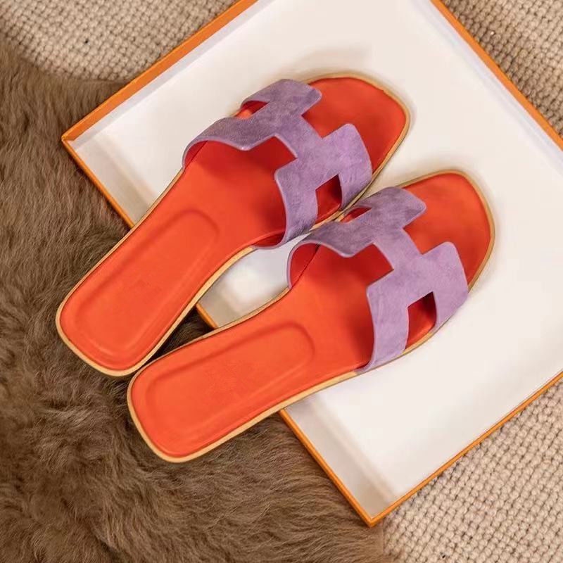 Dép Sandal Da Đế Bằng Thời Trang Mùa Hè 2022 Dễ Phối Đồ Cho Nữ