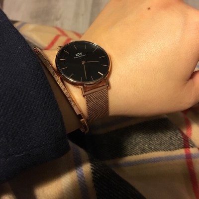 Đồng Hồ Nữ Daniel Wellington Classic Petite Melrose Black DW Chính Hãng - OtisWatch