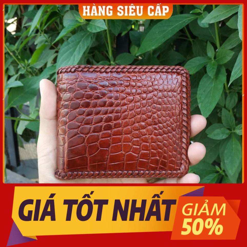 - VÍ CÁ SẤU 2 MẶT DA BỤNG ĐAN VIỀN SANG CHẢNH. MADE BY BinBonShop Hàng Cao Cấp, Rẻ, Đẹp