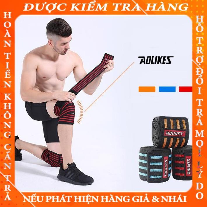 Dây Quấn Gối Tập Gym, Đai Gối Thể Hình Aolikes, Hỗ Trợ khi squat (2 chiếc) ltuuyen
