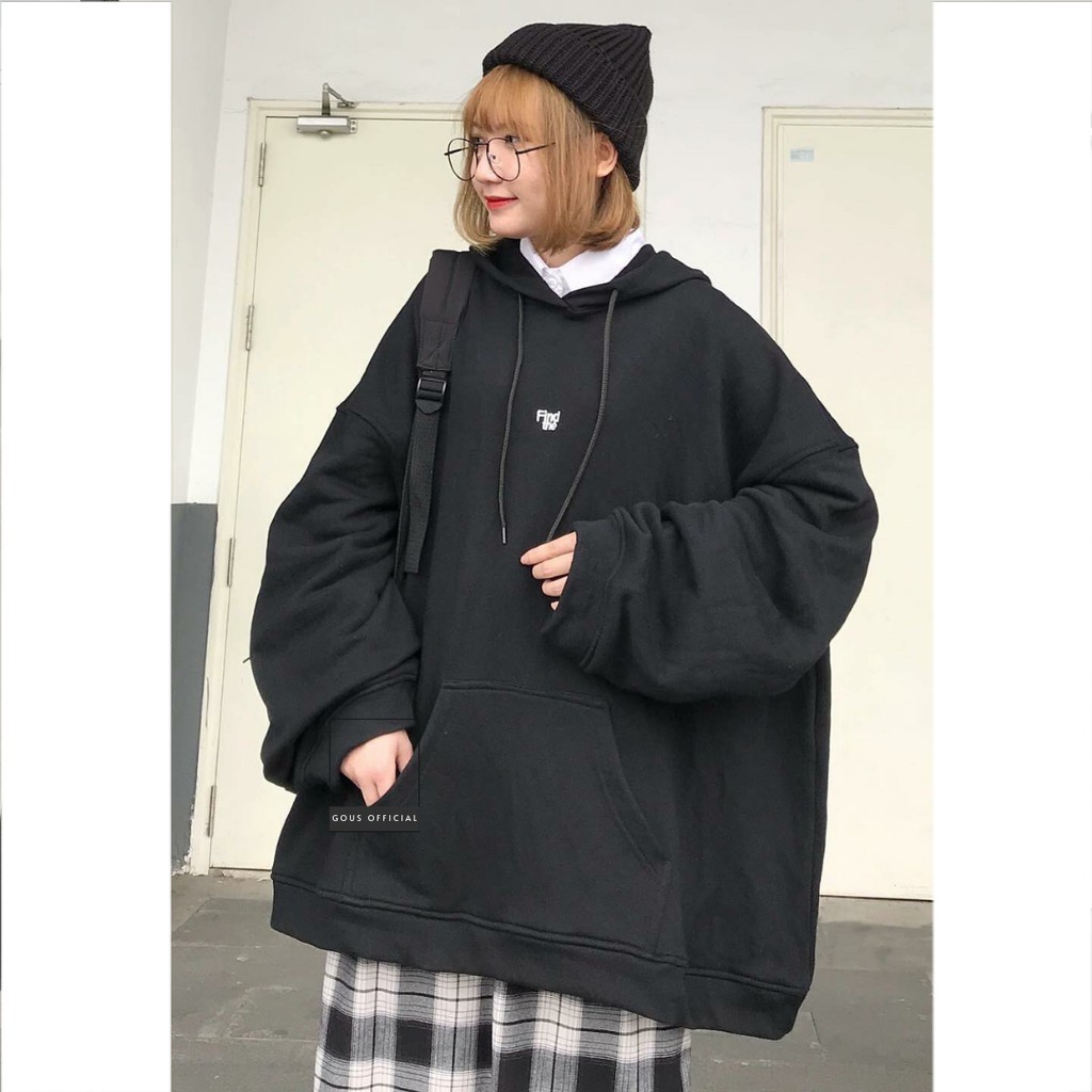 Áo Hoodie Nữ Chất Liệu Da Cá GOUS OFFICIAL Tay Dài Basic FinD The Oversize Phong Cách Cá Tính Dễ Phối Đồ - 1896 | BigBuy360 - bigbuy360.vn