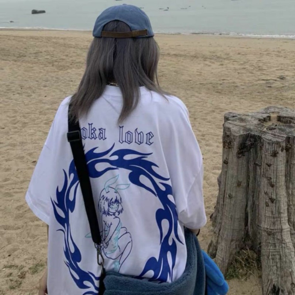Áo Thun Tay Lỡ 100% Cotton Form Rộng Unisex Ulzzang