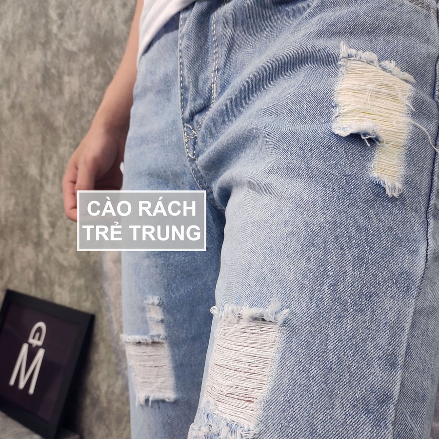 Quần short jean nam TS416 vải chất đẹp không phai màu đẹp Tronshop