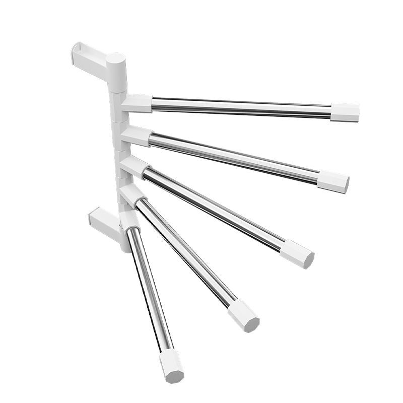 Combo 2 Bộ Giá Treo Khăn Nhà Tắm Dán Tường 5 Thanh Treo Inox Cao Cấp