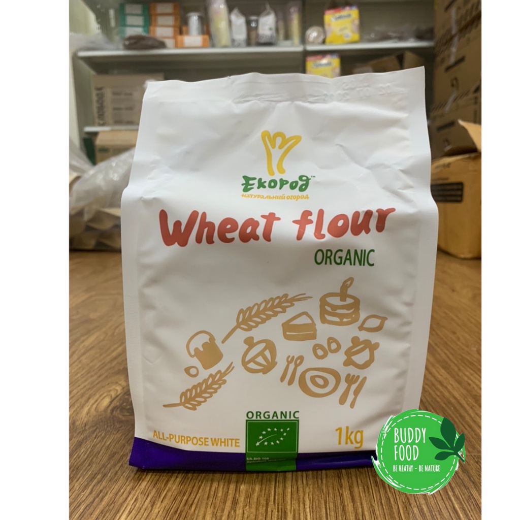 Bột Mì Hữu Cơ Đa Dụng Ecorog Gói Đạt Tiêu Chuẩn EU Organic Gói 1Kg
