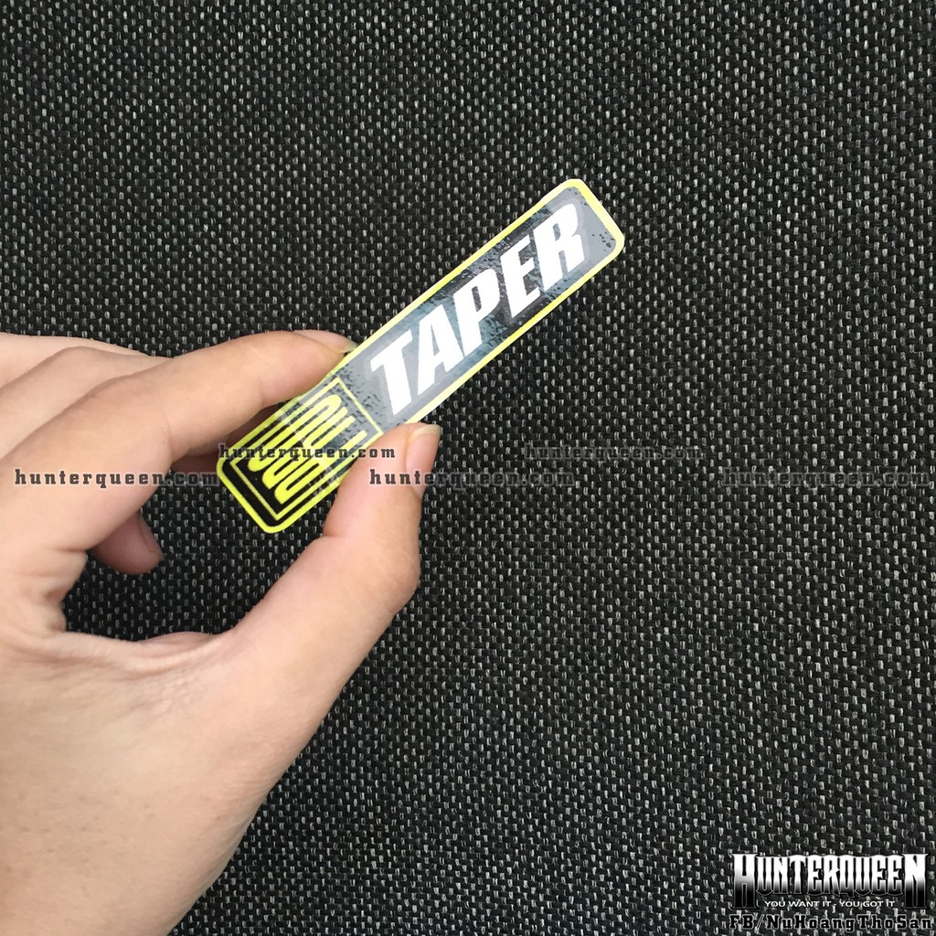 Logo PROtaper[9x1.7cm] Hình dán decal siêu dính, chống nước, tem đua trang trí. Đổi kích thước, màu sắc theo ý