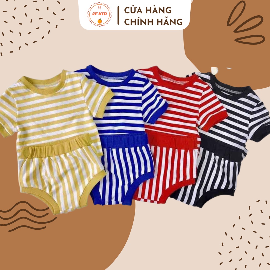 Quần Áo Trẻ Em - Bộ Đồ Minky Mom Chip Sọc Dễ Thương Cho Bé(10 màu)