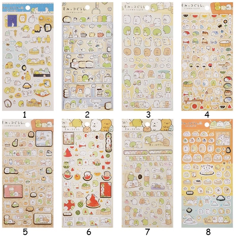 Miếng Dán Sticker Trang Trí Sổ Tay, Điện Thoại Hình Hoạt Hình Dễ Thương