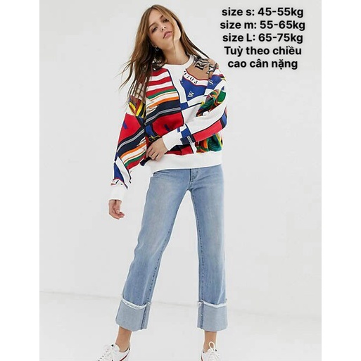 Áo Polo Hoodie Cổ Tròn Tay Dài Hoạ Tiết - 3388