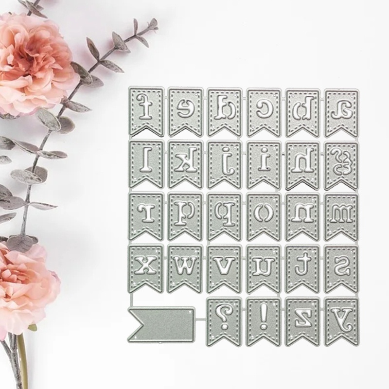 Khuôn Cắt Giấy Kim Loại Hình Chữ Cái 3D Xinh Xắn