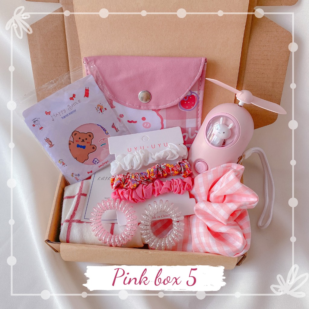 Set Quà Tặng Tone Hồng💖 Đặc Biệt Cho Bạn Nữ, 1 Box Gồm 2-6 Món Quà Dễ Thương | BigBuy360 - bigbuy360.vn