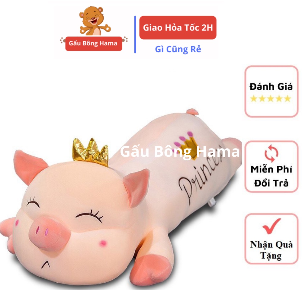Heo Bông Vương Miện Siêu dễ thương | gấu bông thú nhồi