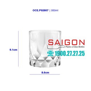 CỐC THỦY TINH CONNEXION DOUBLE ROCK OCEAN P02807 350ML