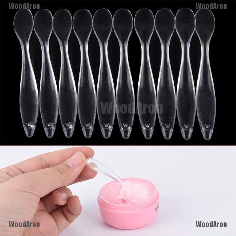 Set 10 muỗng nhựa trong suốt làm mặt nạ dùng 1 lần tiện lợi | BigBuy360 - bigbuy360.vn