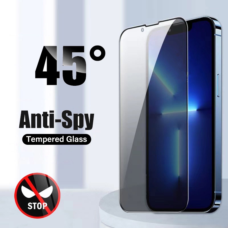 45° Kính Cường Lực Bảo Vệ Màn Hình Toàn Diện Cho 14 13 11 Pro Max 12 Mini X Xs XR Xs Max 6S 7 8 14 Plus