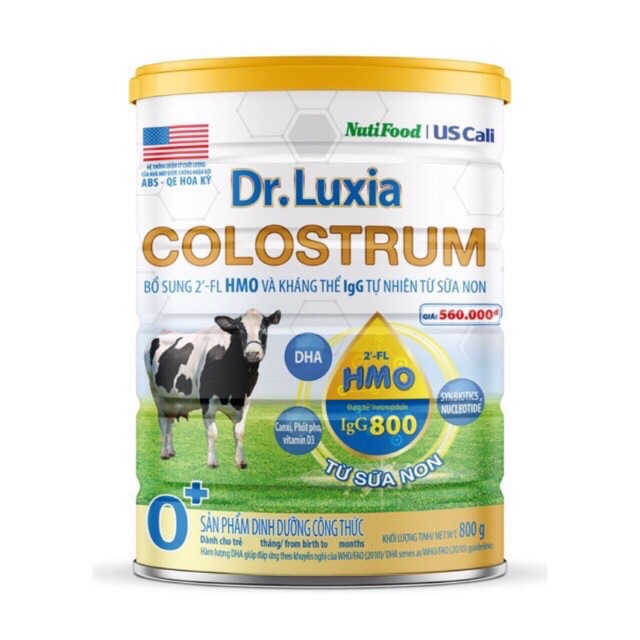 Sữa bột Dr.Luxia Colostrum 0+ 800g