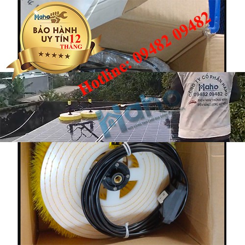 Chổi Vệ Sinh Pin Năng Lượng Mặt Trời 220v2 Đầu Chất Lượng Giá Rẻ Haho Bảo Hành 1 Năm Uy Tín