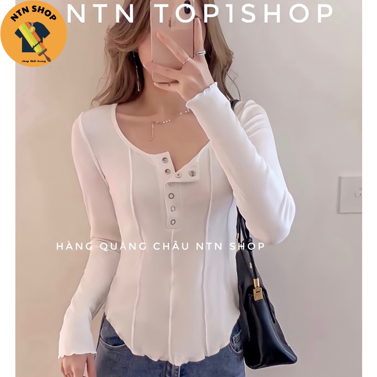 (Hàng xịn) Áo Tay dài Nút Bấm 3 sọc Shop NTN.