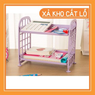 Kệ Nhựa Để Vật Dụng Mini 2 Tầng