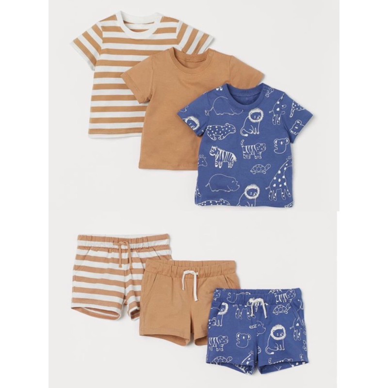 Set bộ H&M cho bé trai chất nhẹ mát