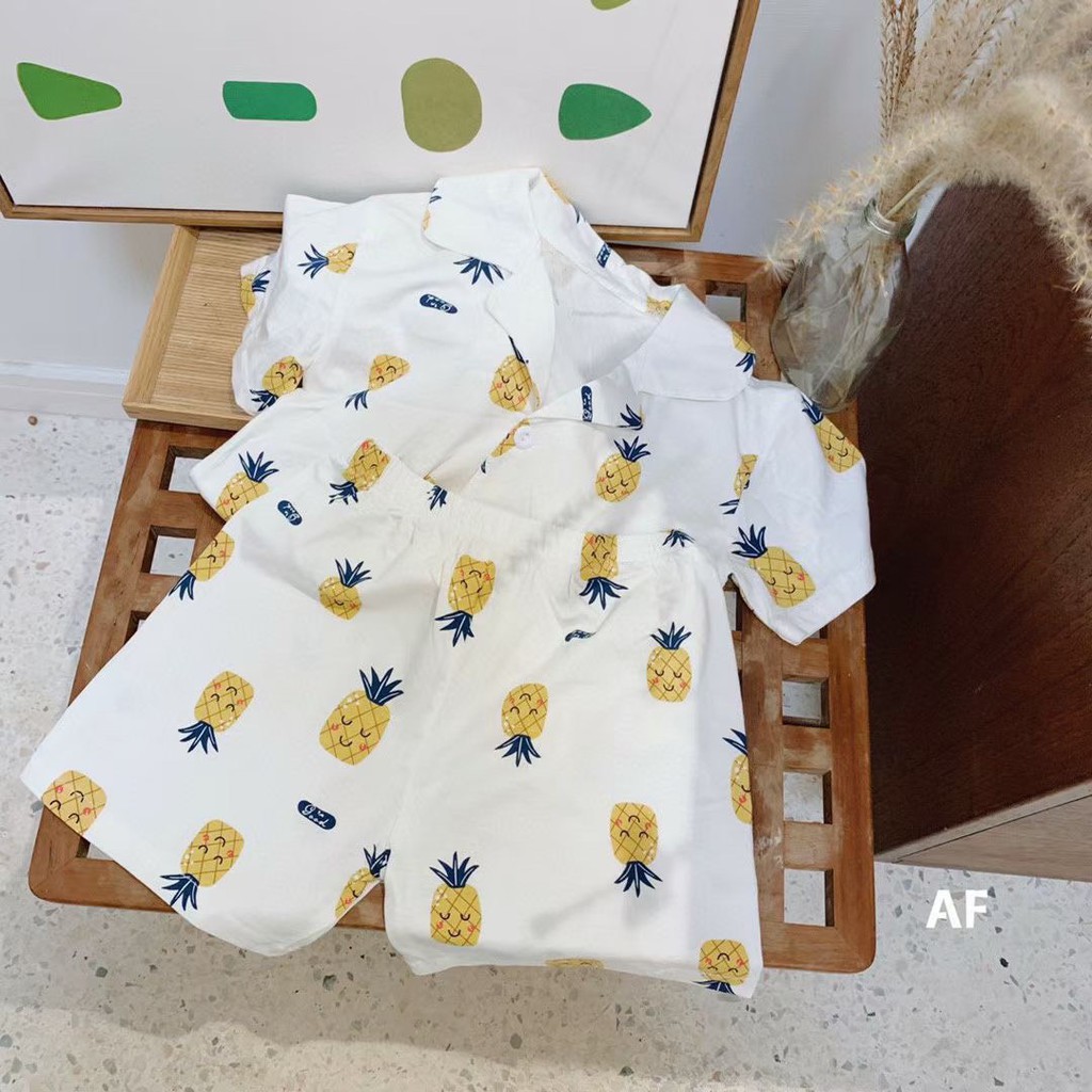 Bộ Pijama Vải Lanh Cho Bé Trai Và Gái Size 100-140(12-27kg)