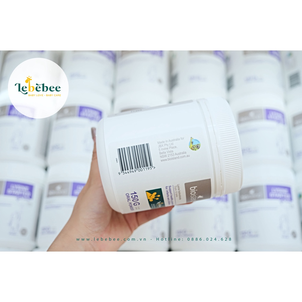 Lysine bột cho bé từ 7 tháng đến 5 tuổi - Bio Island Lysine Starter ( 150g)