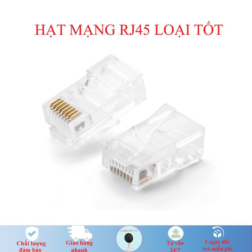 Hạt mạng Seniko , hạt mạng RJ45 loại tốt, đầu bấm mạng loại tốt chuyên dùng bấm mạng Lan, mạng camera