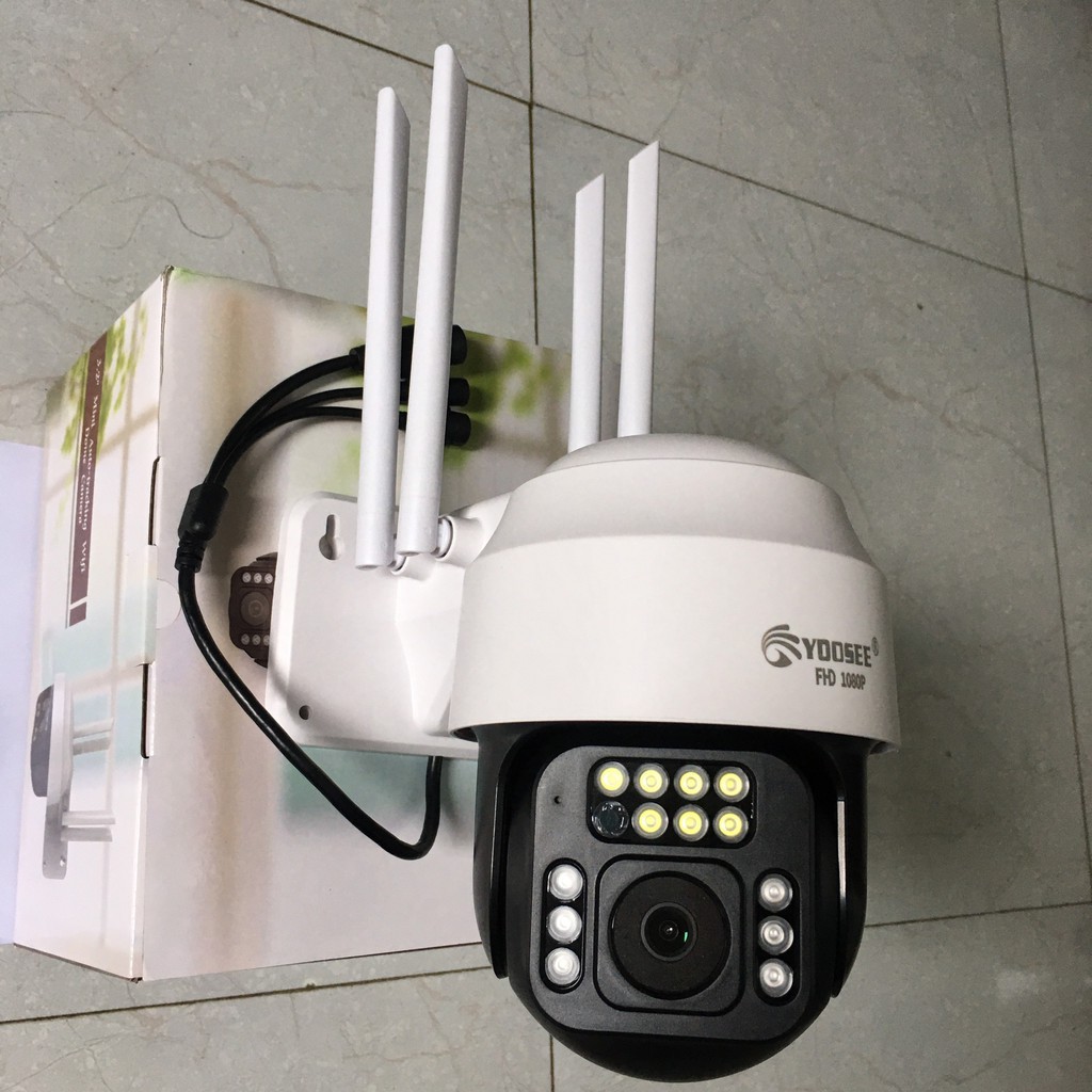 Camera Ip Yoosee Ngoài Trời Xoay 360° 14 Led FULLHD Xem Đêm Có Màu - Thẻ nhớ Yoosee Chính Hãng