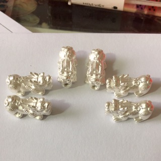Con Nghê bạc xỏ vòng LINH MIU SILVER