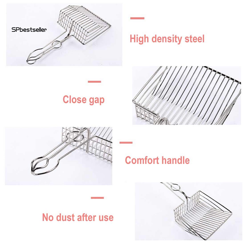 Xẻng Xúc Cát/Cát Vệ Sinh Bằng Thép Không Gỉ Cho Mèo