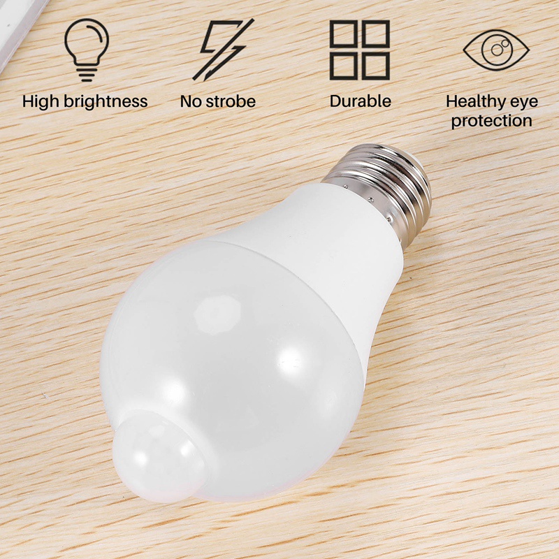 Bóng Đèn LED An Ninh Cảm Biến Chuyển Động 12W 1000LM E26 / B22,3500K