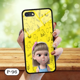 Ốp lưng kính 3D OPPO A71- cute