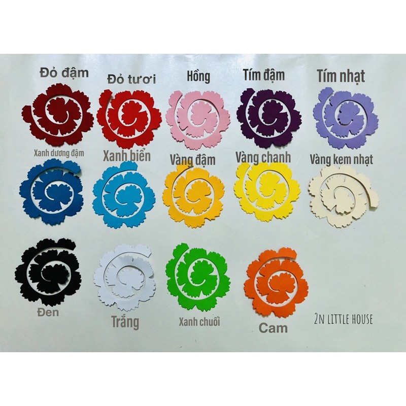 20 cánh hoa giấy cuốn