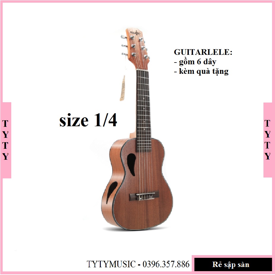 Đàn Guitarlele - Guitar mini size 1/4 - Hàng cao cấp nhập khẩu TYTYmusic