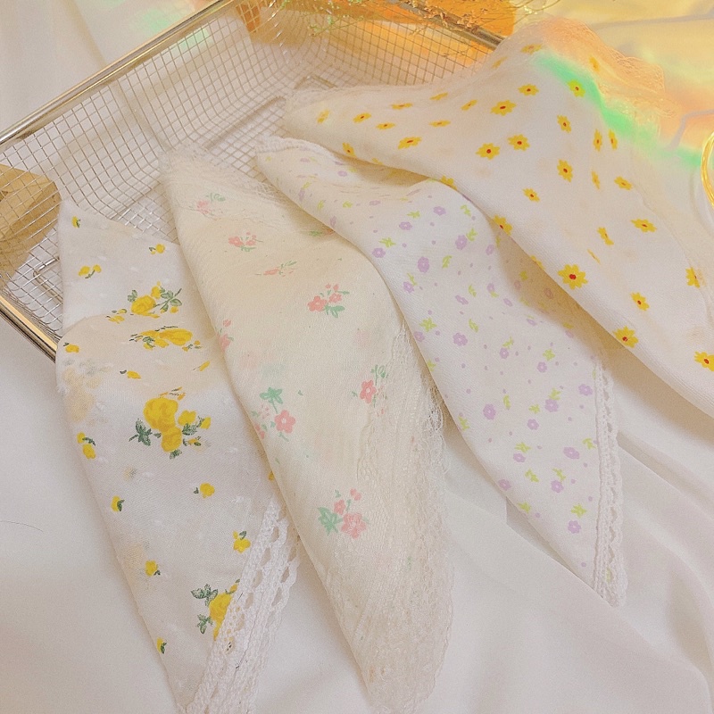 KHĂN VẢI BANDANA TURBAN VUÔNG CHO NỮ TIEMMAYKEOKEO, CHẤT LIỆU COTTON MỀM MẠI HOẠ TIẾT SIÊU XINH, TONE NÂU TÂY KT 50X50CM