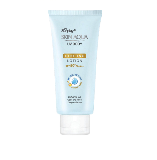 Lotion chống nắng dưỡng thể mát lạnh Sunplay Skin Aqua UV Body Cooling Lotion SPF 50+ PA++++ (150g)