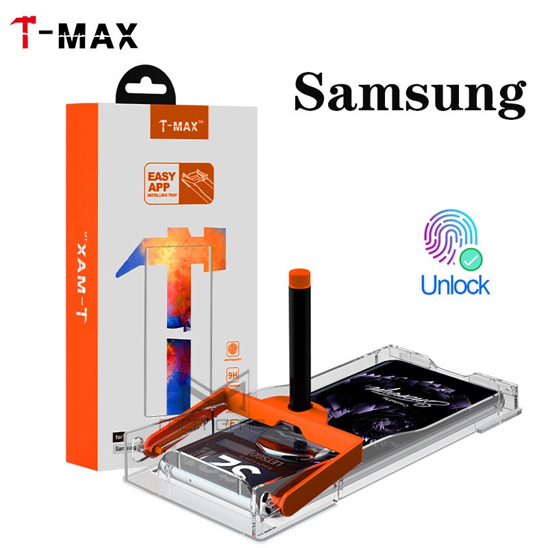 Kính cường lực T-MAX keo dán UV toàn màn hình dành cho Samsung Galaxy S21 S20 Ultra S21+ S20+ S10 S10+ S9 S9+ S8 S8+ Plus Pro 5G