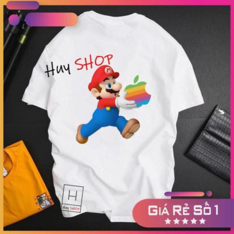 [MỚI] Áo thun Mario Cute dễ thương - Áo thun Hàn Quốc Unisex - Áo thun tay lỡ - Áo thun cặp đôi - Áo thun Hàn Quốc 710