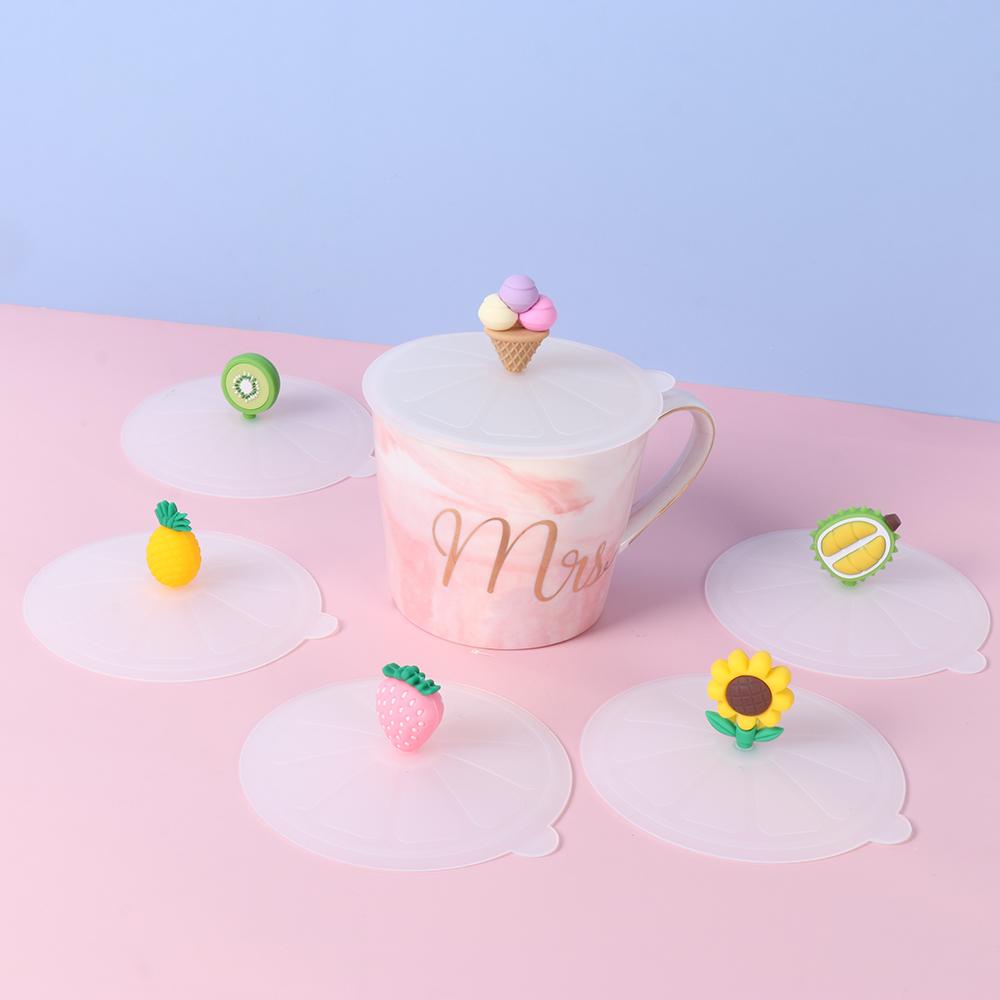 Nắp Silicone Đậy Cốc Chống Bụi Có Thể Tái Sử Dụng Tiện Lợi