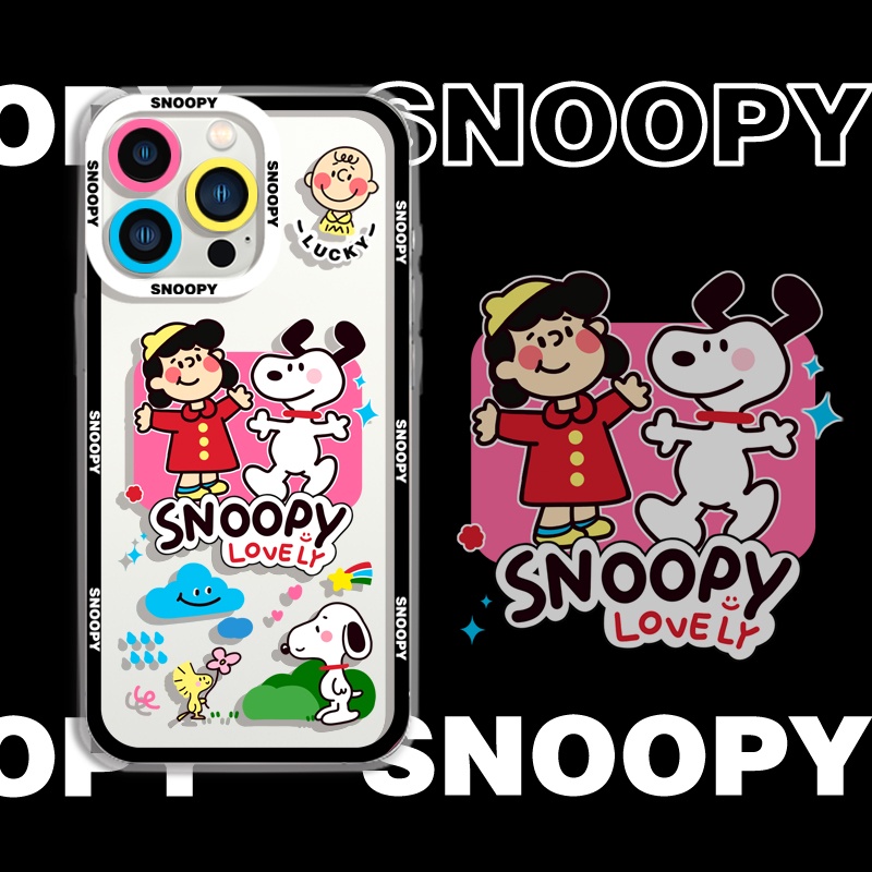 Ốp Điện Thoại Tpu Mềm Chống Sốc In Hình Snoopy Cho iPhone 11 12 13 pro max XS X XR XSMax 7 8 6 6s plus SE 2020
